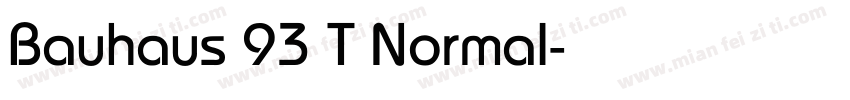Bauhaus 93 T Normal字体转换